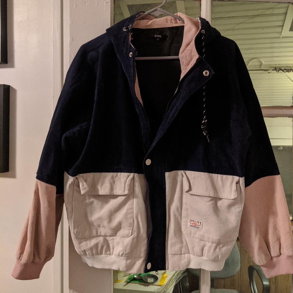 Corduroy Hooded Jacket